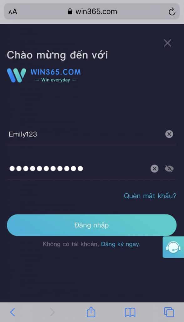 Đăng nhập Win365