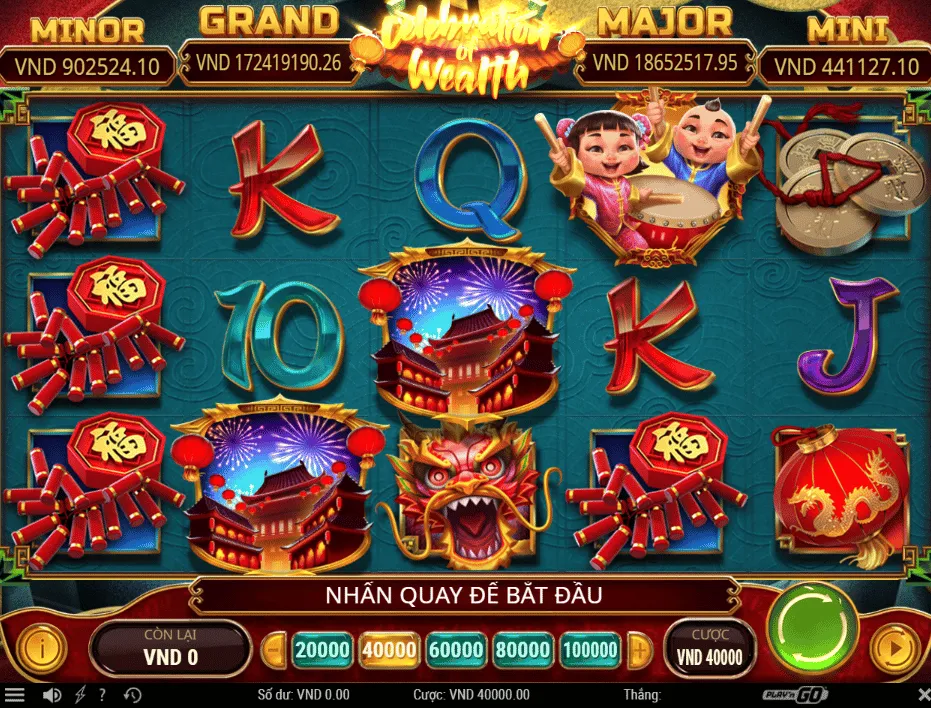 Celebration of Wealth - top 10 game nổ hũ đáng chơi