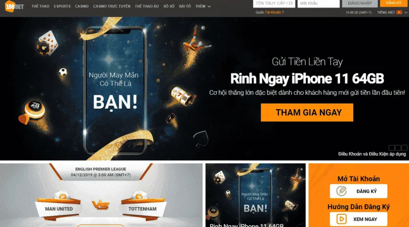 Nhà cái rồng hổ 188bet