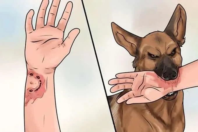 Mộng thấy bị chó cắn