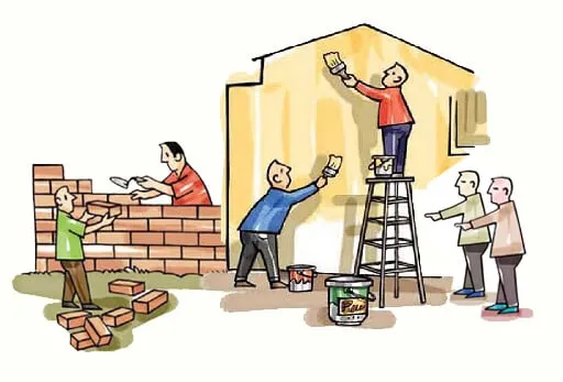 Chiêm bao thấy hàng xóm xây nhà
