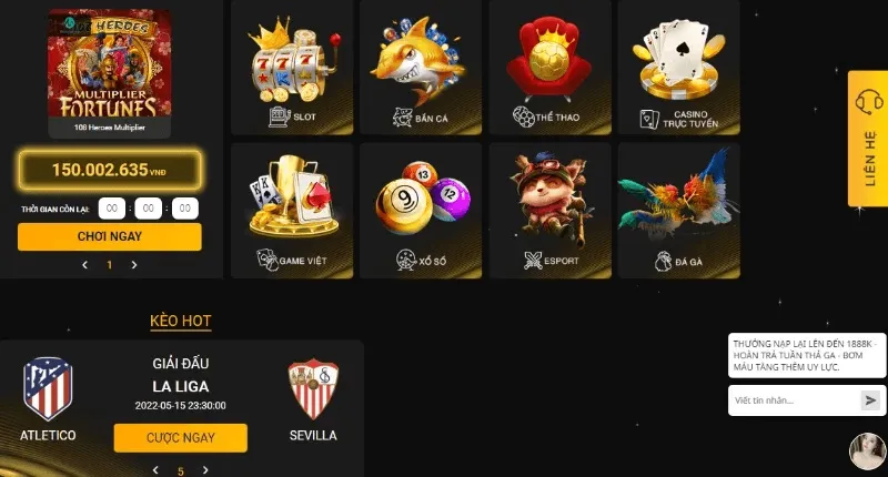 Kho game giải trí đa dạng