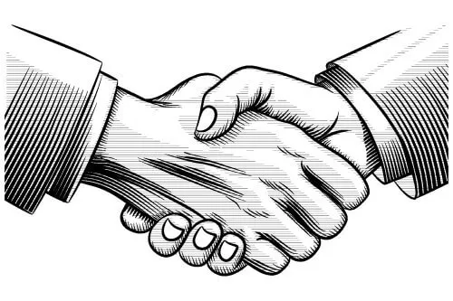 Mộng thấy đang bắt tay với người ngoại quốc