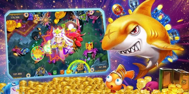 Đồ họa game bắn cá bắt mắt