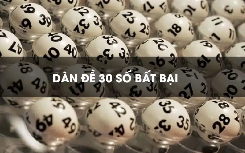 Dàn đề 30 số
