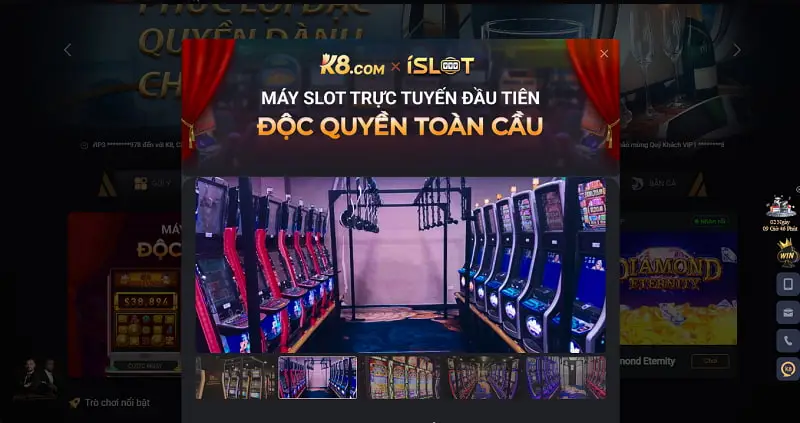 Những ưu điểm nổi bật của sảnh game độc quyền K8 iSlot