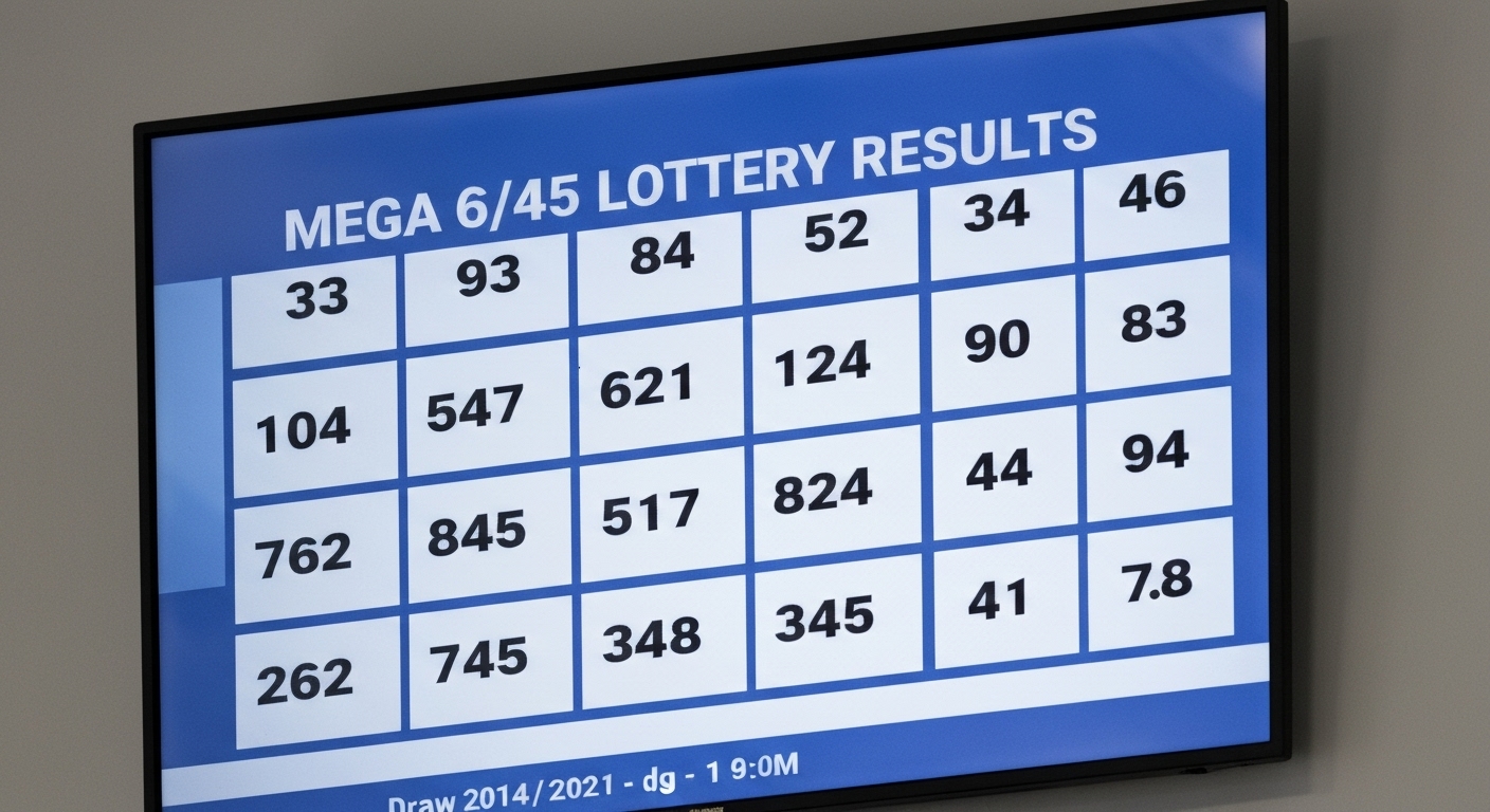 Bảng kết quả xổ số Mega 6/45.